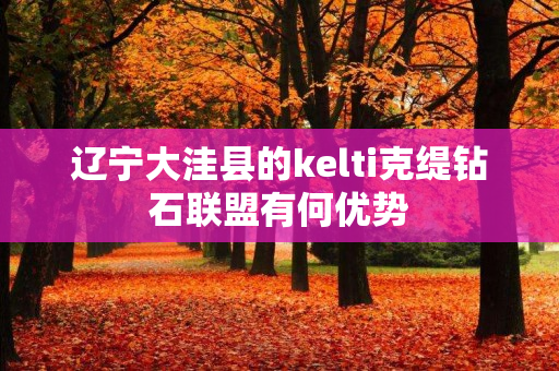 辽宁大洼县的kelti克缇钻石联盟有何优势