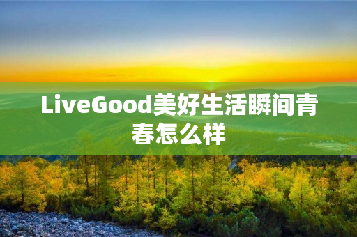 LiveGood美好生活瞬间青春怎么样