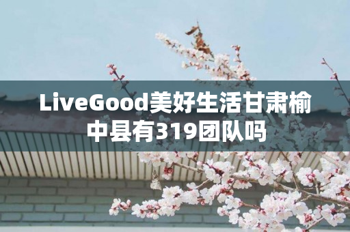 LiveGood美好生活甘肃榆中县有319团队吗