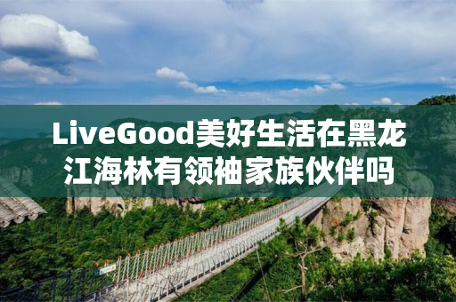 LiveGood美好生活在黑龙江海林有领袖家族伙伴吗