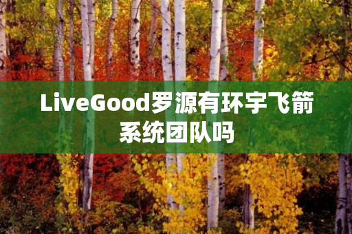 LiveGood罗源有环宇飞箭系统团队吗